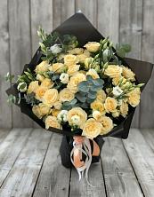 Букет цветов из:  Розы и Лизиантусы в Литвиново