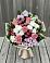 Букет цветов из: Альстромерии, Гвоздики, Розы и Хризантемы в Литвиново
