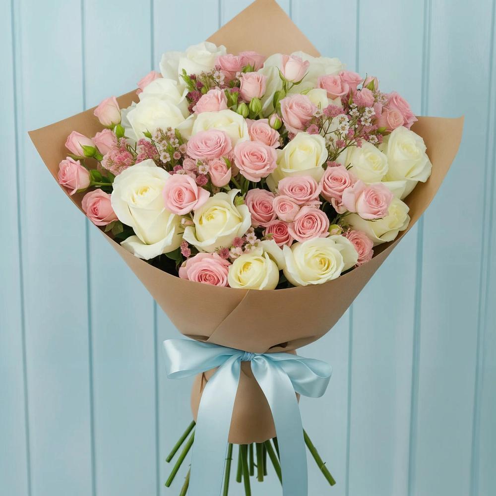 Букет цветов из: Розы в Литвиново