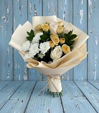 Букет цветов из:  Розы и Хризантемы в Литвиново