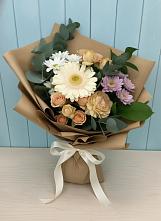 Букет цветов из:  Герберы и Хризантемы в Литвиново