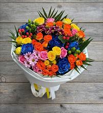 Букет цветов из:  Розы и Хризантемы в Литвиново