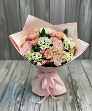 Букет цветов из:  Гвоздики, Розы и Хризантемы в Литвиново