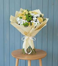 Букет цветов из:  Хризантемы и Розы в Литвиново