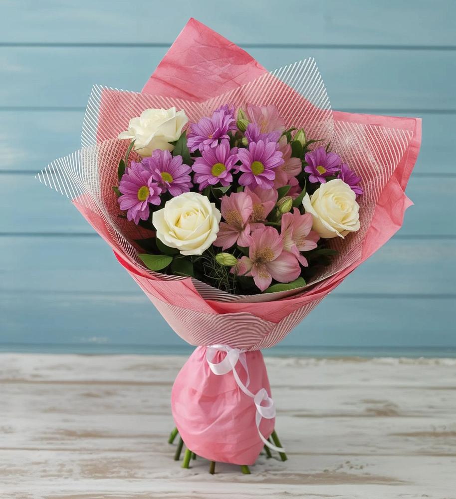 Букет цветов из: Герберы в Литвиново