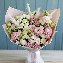 Букет цветов из:  Альстромерии и Розы #REPLACE_PRED# Литвиново